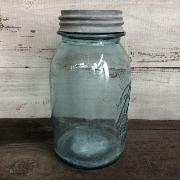 画像4: 30s Vintage Glass Ball Mason Jar 17.5cm (S986)