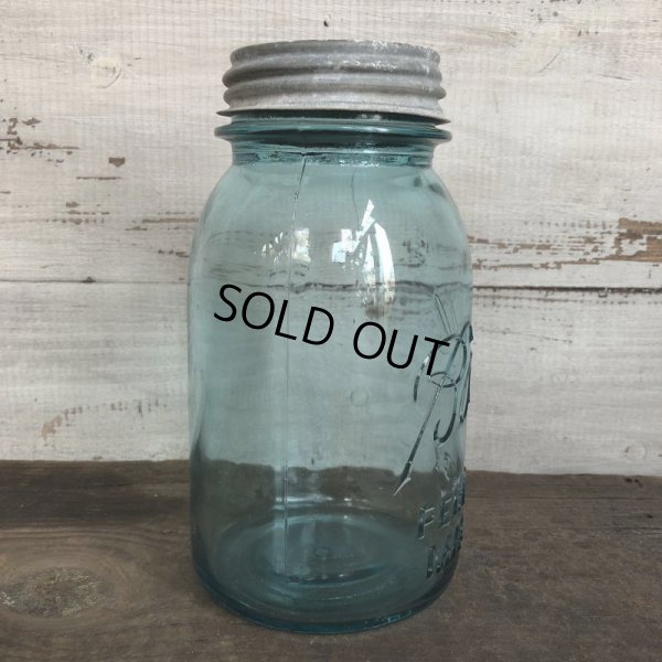 画像4: 30s Vintage Glass Ball Mason Jar 17.5cm (S985)