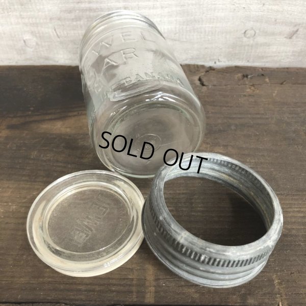 画像8: Vintage Glass Jewel Mason Jar 14cm (S994)