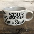 画像1: 70s Vintage Soup Crackers Heavy Mug Gray (S929) (1)