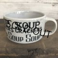 70s Vintage Soup Crackers Heavy Mug Gray (S929)