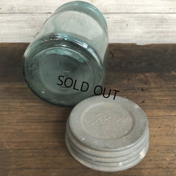 画像6: 30s Vintage Glass Ball Mason Jar 14cm (S990)