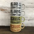 画像8: 70s Vintage Soup Crackers Chowder Heavy Mug Green (S927)