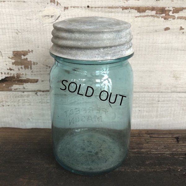 画像3: 30s Vintage Glass Ball Mason Jar 14cm (S989)