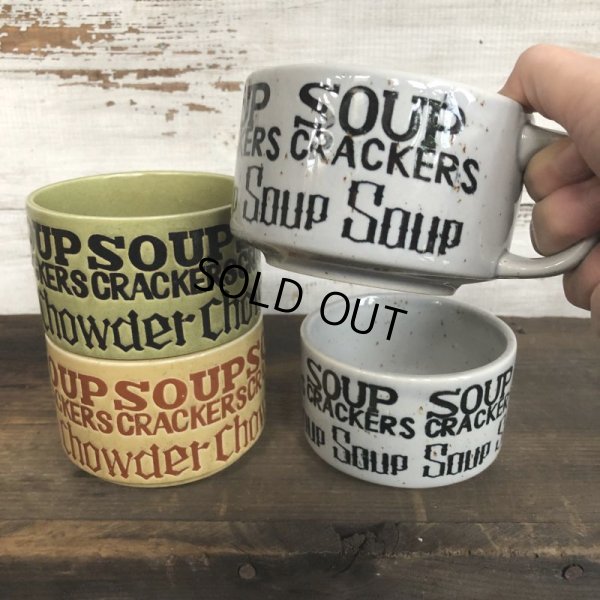 画像7: 70s Vintage Soup Crackers Heavy Mug Gray (S928)