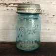 画像1: 30s Vintage Glass Ball Mason Jar 14cm (S991) (1)