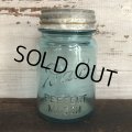 30s Vintage Glass Ball Mason Jar 14cm (S991)
