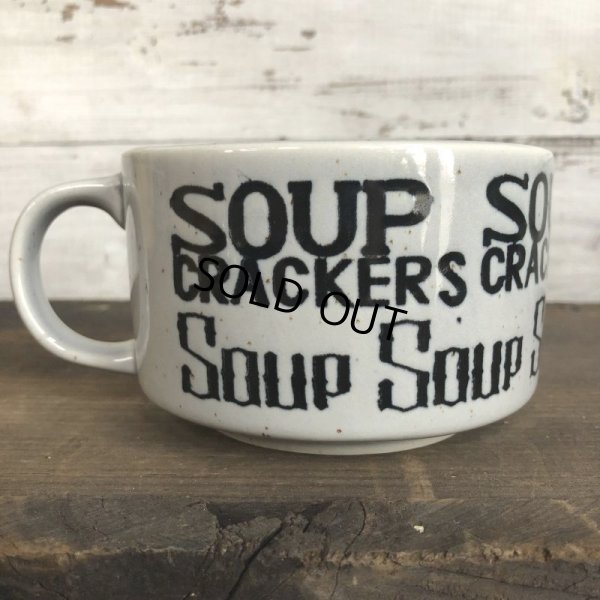 画像3: 70s Vintage Soup Crackers Heavy Mug Gray (S928)