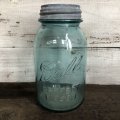 30s Vintage Glass Ball Mason Jar 17.5cm (S988)