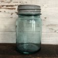 画像2: 30s Vintage Glass Ball Mason Jar 14cm (S990) (2)