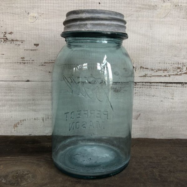 画像3: 30s Vintage Glass Ball Mason Jar 17.5cm (S986)