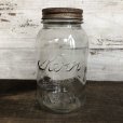 画像1: Vintage Glass Kerr Mason Jar 17.5cm (S996) (1)