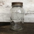 Vintage Glass Kerr Mason Jar 17.5cm (S996)