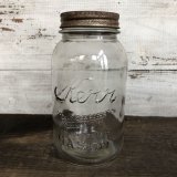 Vintage Glass Kerr Mason Jar 17.5cm (S996)