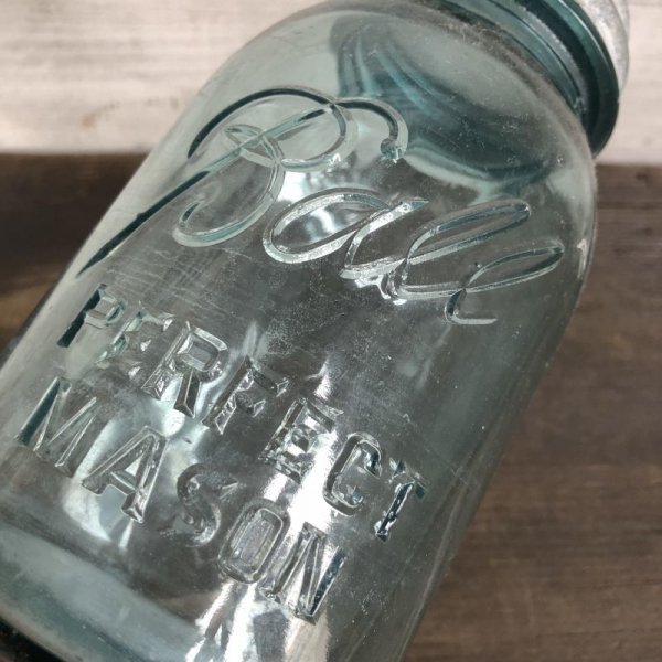 画像5: 30s Vintage Glass Ball Mason Jar 17.5cm (S986)