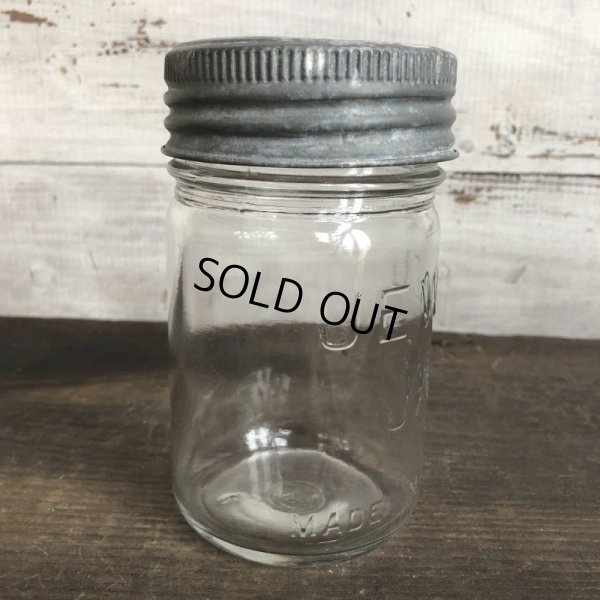 画像4: Vintage Glass Jewel Mason Jar 14cm (S994)