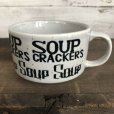 画像1: 70s Vintage Soup Crackers Heavy Mug Gray (S928) (1)