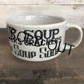 70s Vintage Soup Crackers Heavy Mug Gray (S928)