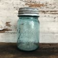 画像1: 30s Vintage Glass Ball Mason Jar 14cm (S989) (1)