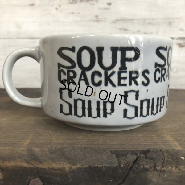 画像3: 70s Vintage Soup Crackers Heavy Mug Gray (S929)