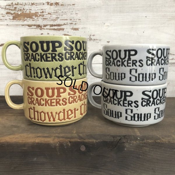 画像8: 70s Vintage Soup Crackers Heavy Mug Gray (S929)