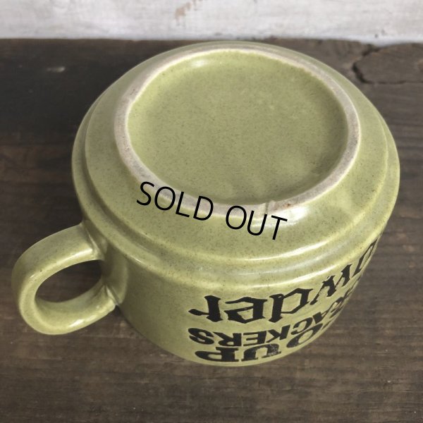 画像6: 70s Vintage Soup Crackers Chowder Heavy Mug Green (S927)