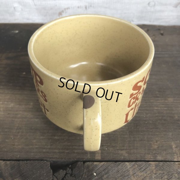 画像4: 70s Vintage Soup Crackers Chowder Heavy Mug Brown (S926)