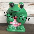 Vintage Psychedelic Hippie Frog Piggy Bank LOVE (T004)