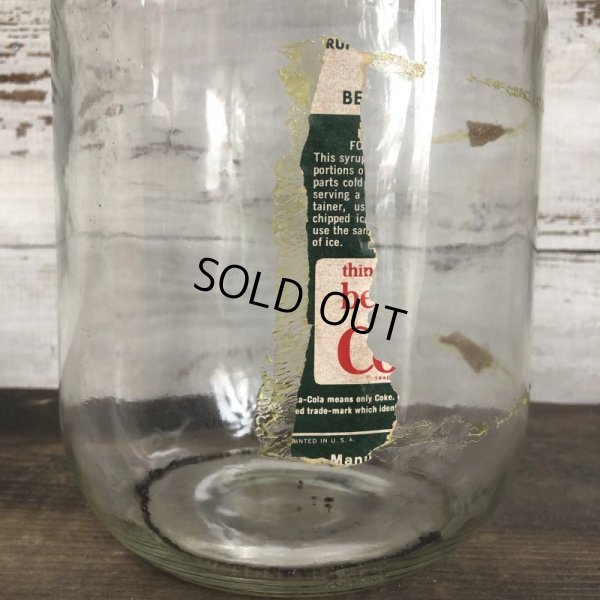 画像9: Vintage One Gallon Glass Bottle Coca Cola Coke Soda Syrup (T009)