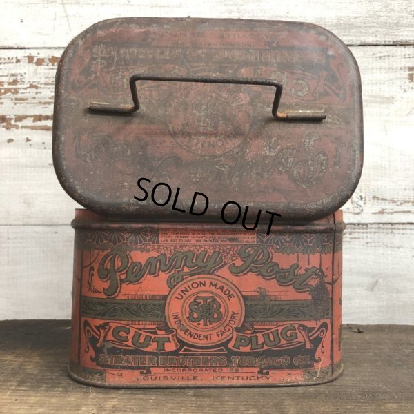 画像3: Vintage Penny Post Cut Plug Tabacco Tin (T007)