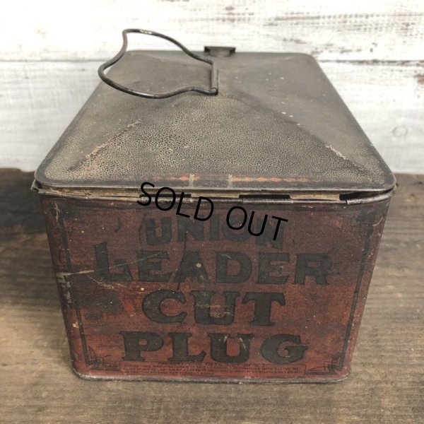 画像5: Vintage Union Leader Cut Plug Tabacco Tin (T005)