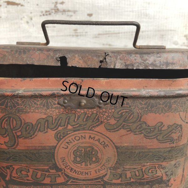 画像6: Vintage Penny Post Cut Plug Tabacco Tin (T007)
