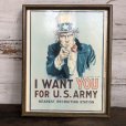 画像1: Vintage Uncle Sam Poster w/frame (T001) (1)