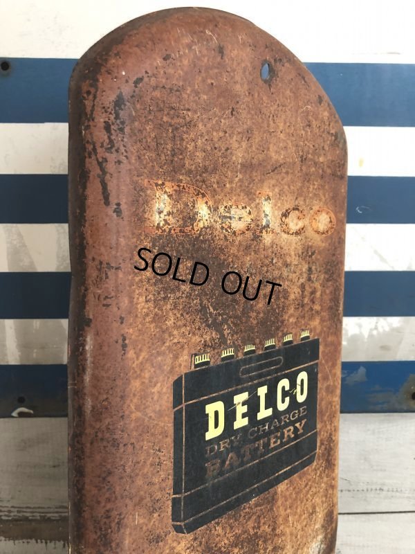 画像3: Vintage Delco Battery Advertising Thermometer Sign (T033)