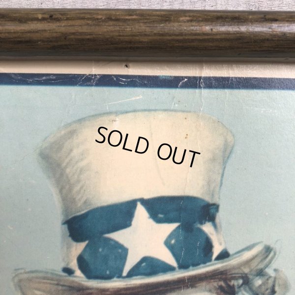 画像7: Vintage Uncle Sam Poster w/frame (T001)