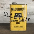 Vintage McCULLOCH GEAR CASE OIL can (T046) 