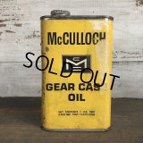 Vintage McCULLOCH GEAR CASE OIL can (T046) 