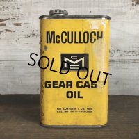 Vintage McCULLOCH GEAR CASE OIL can (T046) 