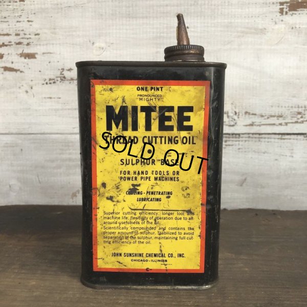 画像3: Vintage MITEE THREAD CUTTING OIL can (T044) 