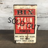 Vintage BIX STAIN PUTTY POWDER can (T043) 