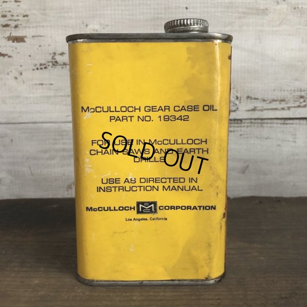 画像3: Vintage McCULLOCH GEAR CASE OIL can (T046) 