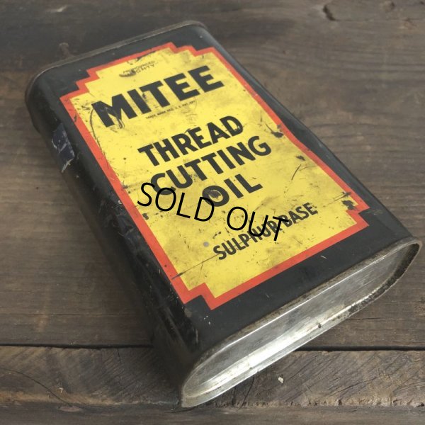 画像6: Vintage MITEE THREAD CUTTING OIL can (T044) 