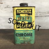 Vintage SIMONIZ METAL POLISH can (T042) 