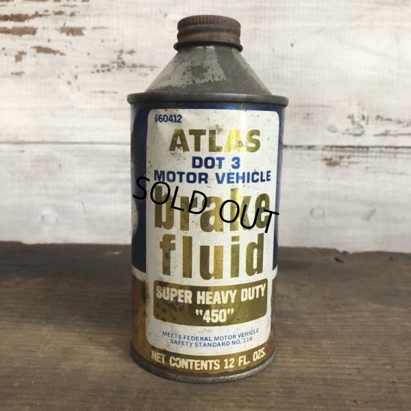 画像1: Vintage ATLAS Brake Fluid can (T038) 