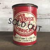 Vintage SUPER SERVICE LUBRICANT can (T041) 