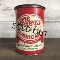 Vintage SUPER SERVICE LUBRICANT can (T041) 