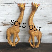 Vintage 1977 HOMCO Wall Deco Giraffe Set (T053)
