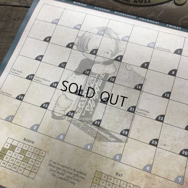 画像6: Vintage Campbell Soup Kid Calendar 2011 (T085)