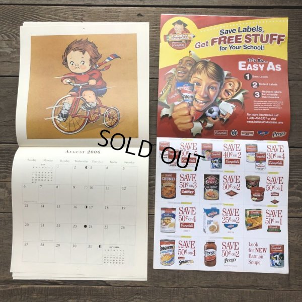 画像6: Vintage Campbell Soup Kid Calendar 2006 (T080)