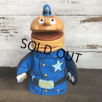 Vintage McDonalds Officer Big Mac Hand Puppet Doll (T065)